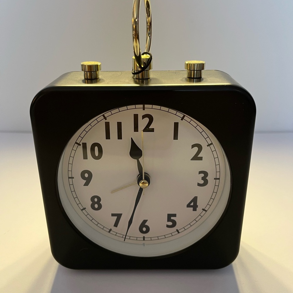 Classic Black and Gold Clock
